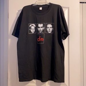 Depeche Mode black t-shirt the singles tour